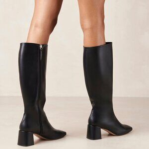 Alohas Svegan Leather Tall Black Boots